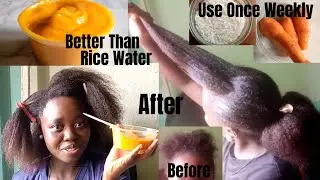 Mix Rice & Carrot And Your Hair Will Grow 3 Times Unstoppable Faster/Use This And No More Rice Water