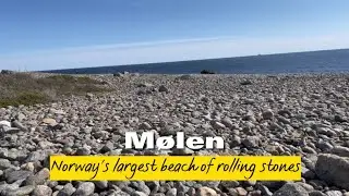 M&oslash;len, Norway's largest beach of rolling stones