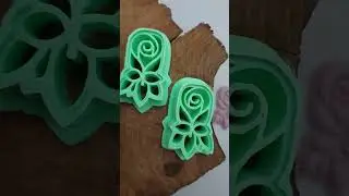 Clay cutters, flower, rose, Tools clay, Custom cutter, Custom earring cutter, Cutters polymer clay