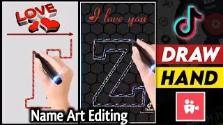 Trending TikTok Hand Draw Name Art States Editing | Usama Rajput.
