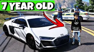 7-ЛЕТНИЙ РЕБЁНОК угнал Audi R8 прямо на глазах у полиции! 😲😱🚔 | Madanone Shelby