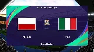 PES 2021 / Польша - Италия / Лига Наций / Геймплей Игра