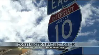 Construction project near I-10 and Loop 101 in Phoenix