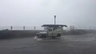 Tropical Storm Irma drives water onto The Battery