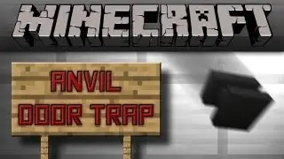 Minecraft - Falling Anvil Door Trap (Compact) [Tutorial]