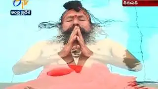 Amazing: 72 Year Old Veteran Performs Water Yoga at Tirupati