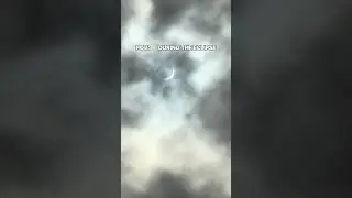 Craziest solar eclipse video 2024 caught on camera! #solar #eclipse #solareclipse2024 #rare #pov