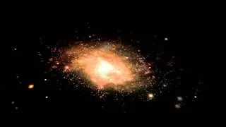 Spiral Galaxy Approach Animation