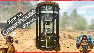 How to: Epic hourglass greenhouse build (Speedbuild) (Showcase) #ark #basebuilding #gaming