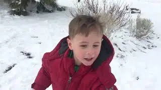 Snow Day at Pilot Butte State Park, Bend, Oregon