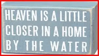 Great product -  Primitives by Kathy 16354 Distressed Beach-Inspired Small Box Sign, 4 x 3-Inches