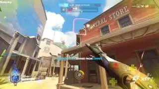Overwatch high rank Team Scrim DPS POV Genji - Smarky