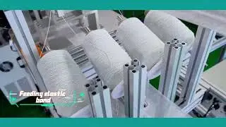 High Speed 60-70pcs/min Full Automatic Disposable Elastic Headbands Making and Packing Machine