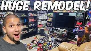 REMODELING The Toy Room Part 1 - Deconstructing & Rearranging