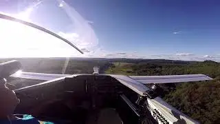 Landing CozyIII on runway 34 Turners Falls