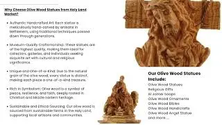Olive Wood Museum Statues For Sale