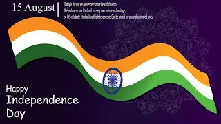 15th August || Happy Independence Day India poster illustration_adobe illustrator tutorial photoshop