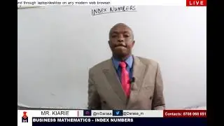 INDEX NUMBERS - BUSINESS MATHEMATICS KASNEB ATD.