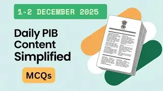 Daily PIB analysis and MCQs 1-2 December 2025 #nabardgradeaexam