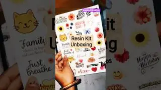 Resin Kit Unboxing #diy #art #shorts #resinart #ytshorts #resinkit #unboxing #craft