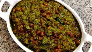 ढाबा स्टाइल चना पालक मसाला | PALAK KALACHANA CURRY RECIPE I KALA CHANNA MASALARECIPE