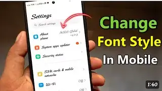      how to change font style any android font style keise change kare font style kaise change kare🎯