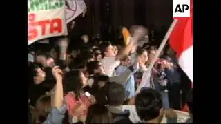 PERU : ANTI NUCLEAR DEMONSTRATION OUTSIDE FRENCH EMBASSY
