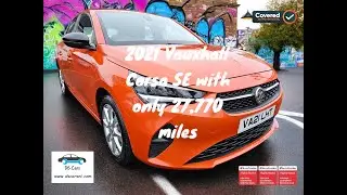 2021 Vauxhall Corsa SE with 27,700 miles. Full Auto LED Headlights