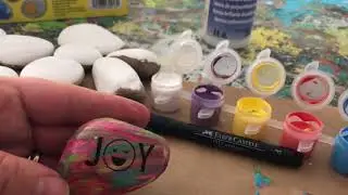 How to Use Transfers on Rocks, Hide & Seek Rock Painting