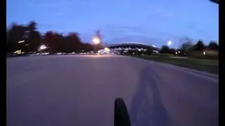 Time Lapse  in Okayama Prefectural Multipurpose Ground  at evening