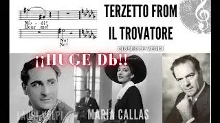 Terzetto of Il Trovatore - Maria callas, Lauri-Volpi (HUGE Db BOTH!!!) and Paolo Silveri