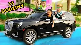 24H W FAJNYM SAMOCHODZIE 🔥 Bogaty kontra biedny! Nowe wyzwanie z bratem
