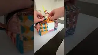 Scrappy Boxy Bag ✂️ | Mini Charm Pack Sewing Project #minicharm #quilted #modernquilting
