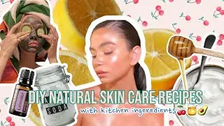 diy natural skincare recipes with kitchen ingredients🥣🌿