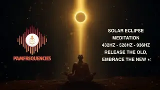 Solar Eclipse Meditation  432Hz &ndash; 528Hz &ndash; 936Hz &ndash; Release the Old, Embrace the New ✨