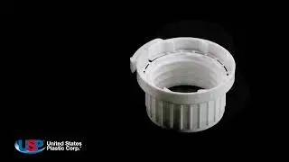 White 32 mm Tamper Evident Cap with Foam/PTFE Liner | U.S. Plastic Corporation&reg;