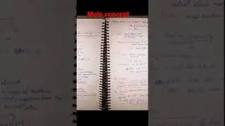 Some basic concept of chemistry #moleconcept  #Pw #raftaarseries 1st&2nd lecture  notes