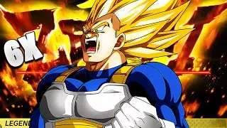 THE *NEW* KING??? 6x ZENKAI BUFFED LF SUPER VEGETA! - Dragon Ball Legends