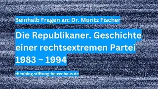 theoblog | Die Republikaner | 3einhalb Fragen an Moritz Fischer