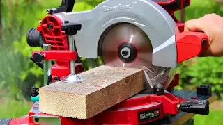 Einhell TE-MS 18/210 Li PXC Cordless mitre saw work demo