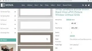 WDMA 48x18 Window (Rough Opening: 48-in x 18-in; Actual: 47.5-in x 17.5-in) Standard Size Series