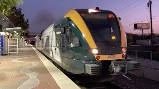 DCTA Commuter Train departs Trinity Mills (October 26, 2024)