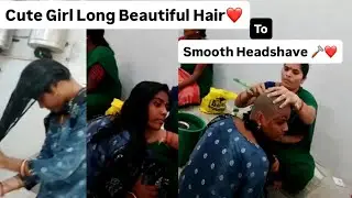 Gorgeous Long hair Women's Extreme raw headshave video | Long hair shaved off in minutes 🪒❤️