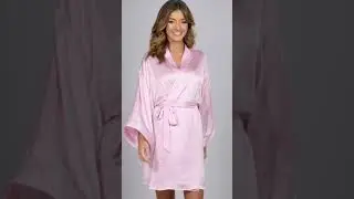 Studio - Team Bride Pink Satin Robe
