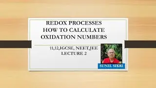 REDOX PROCESSES| L2 |HOW TO ASSIGN OXIDATION NUMBER | 11,12, IGCSE, CBSE, NEET,JEE |SUNIL SIKRI