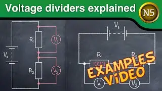 Voltage dividers examples (National 5 Physics)