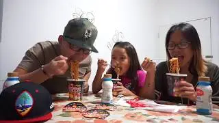 Spicy Noodle Challenge with BeeWeezy and Family!! We hit 300 Subscribers!!