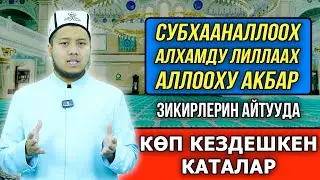 ЗИКИР КЫЛУУДА КӨП КЕЗДЕШКЕН КАТАЛАР!
