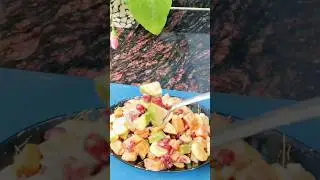 healthy mix fruit chaat recipe khusha's kitchen