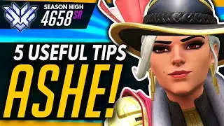 Overwatch | Top 5 Ashe Tips And 1 MAJOR Mistake (ft Crosyph)
